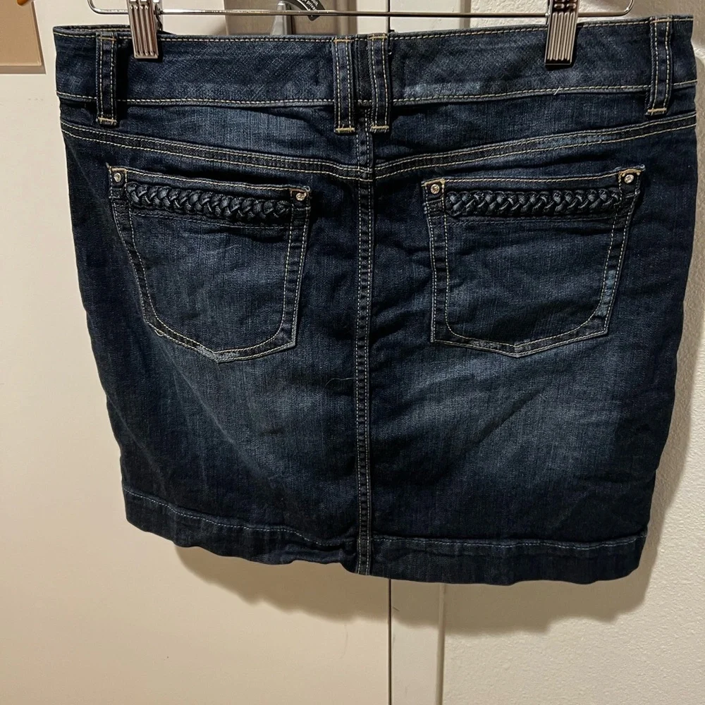 Womens White House Black Market Pencil Jean Mini Pencil Skirt Size 6